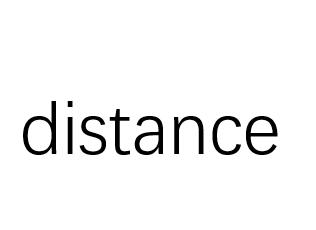 distance