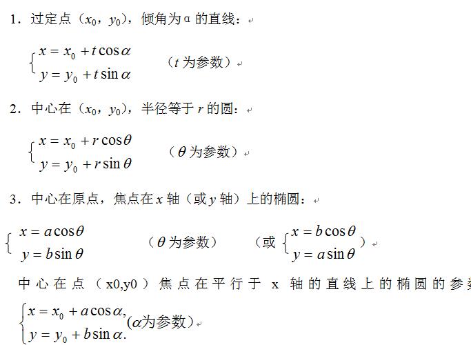 參數方程