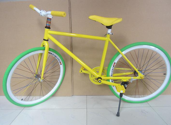 彩色自行车
