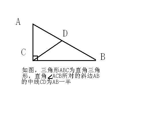 直角三角形斜邊中線定理